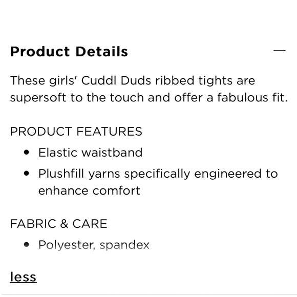 NWT Cuddl Duds Young Girls Lavender Purple Ribbed Sweater Tights, Small/Medium - Picture 8 of 12